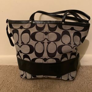Authentic large Coach tote bag